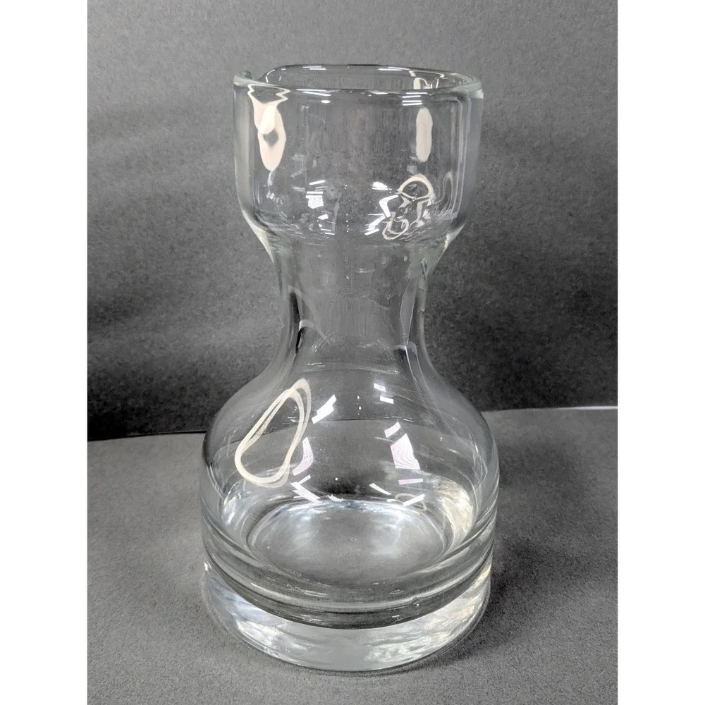 Vintage Clear Glass Wine Carafe 9